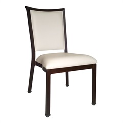 Bartlett Wood-Look Metal Side Chair